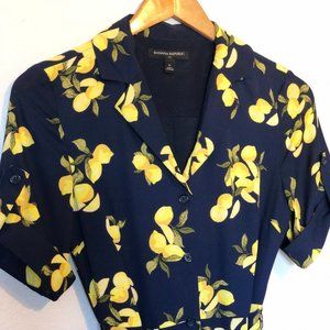 Banana Republic Lemon Shirt Dress